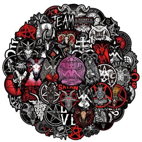 Стикерпак Сатана Дьявол Набор наклеек GeekLand Satana Devil 50 штук 2881878506 фото