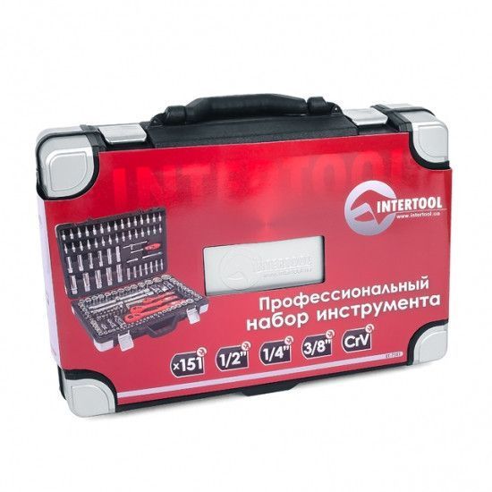 Професійний набір інструментів 151 од. INTERTOOL ET-7151 2355721607 фото