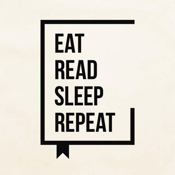 Экосумка "Eat Read Sleep Repeat", Бежевый, английский 2603873383 фото