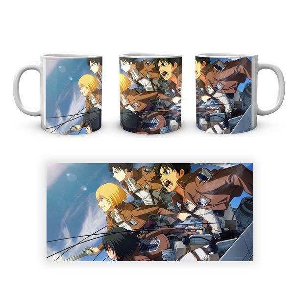 Кружка GeekLand Attack on Titan Атака Титані Ерен Армін Леві AOT 002.22 AOT 002.22 фото