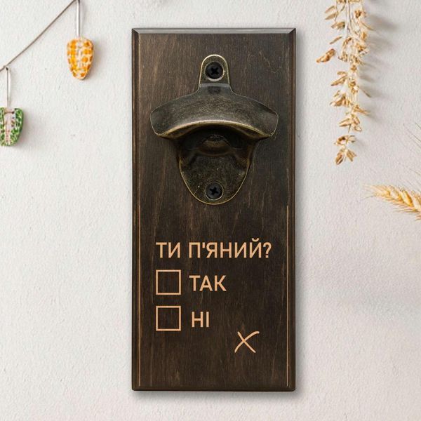 Відкривачка для пляшок "Ти п'яній", тонована 2632568835 фото