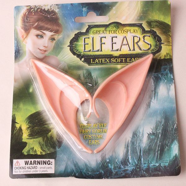 Аксесуар Ельфійські вуха накладні довгі Elf ears 12 см АЕЕ 01 АEE 01 фото