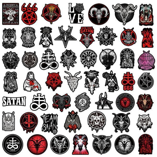 Стікерпак Сатана Диявол Набір наклейок GeekLand Satana Devil 50 штук 2881878506 фото