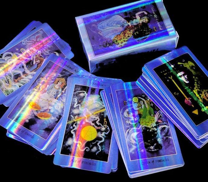 Карты Небесное Таро голография Tarot of Celestial 2569388992 фото