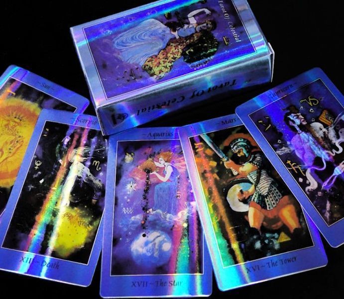 Карты Небесное Таро голография Tarot of Celestial 2569388992 фото