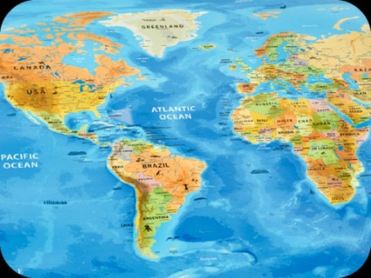 Скретч карта Discovery Map World на английском языке 112252 фото