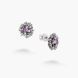 Серьги пусеты серебряные цветок Подсолнух Amethyst 925 Zirkon 259-S23-5199s фото 2