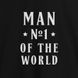 Фартук "Man №1 of the world", Черный, английский 2603843096 фото 3