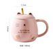 Подарунковий набір чашка з кришкою та ложечкою Love kitty (рожевий) 2508325625 фото 2