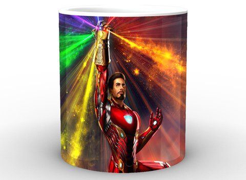Кружка GeekLand белая Iron Man Железный Человек фан арт IM.02.057 1757923130 фото