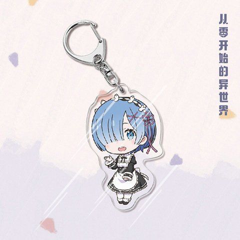Акриловий брелок Життя з нуля в альтернативному світі Рем Re:Zero Rem AK RZ R 02 1782451218 фото