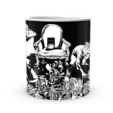 Кружка чашка Death Note тетрадь Смерти Кресло Черное-белое CP 03.383.064 CP 03.383.064 фото