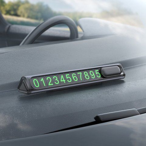 Табличка с номером телефона под лобовое стекло автомобиля Borofone 2557654319 фото