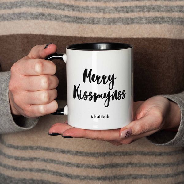 Кружка "Merry Kissmyass", англійська HK-kr-23 фото