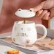 Подарунковий набір кухоль з кришкою і ложкою Love kitty (білий) 2508325626 фото 2