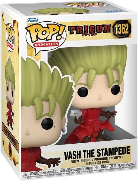 Фигурка Funko Pop Триган Веш Ураган Trigun Vash 10 см T V 1362 T V 1362 фото