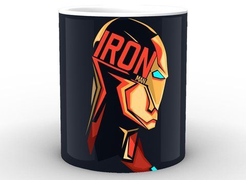 Кружка GeekLand белая Iron Man Железный Человек фан арт IM.02.059 1757923131 фото