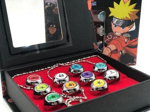 Набор колец Наруто Naruto 10 шт N.22.91 N.22.91 фото