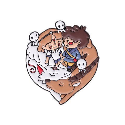Значок Принцесса Мононоке Princess Mononoke 4 см P PM M 01 2291743164 фото