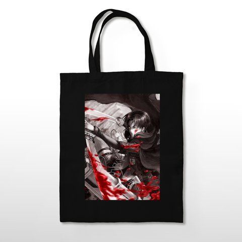 Шоппер эко-сумка Атака на титанов Attack on Titan Леви Аккерман BAG AL 10 BAG AL 10 фото