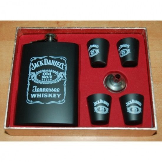 Подарунковий набір Фляга Jack Daniels Black 2355724058 фото
