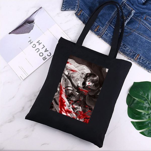 Шоппер эко-сумка Атака на титанов Attack on Titan Леви Аккерман BAG AL 10 BAG AL 10 фото