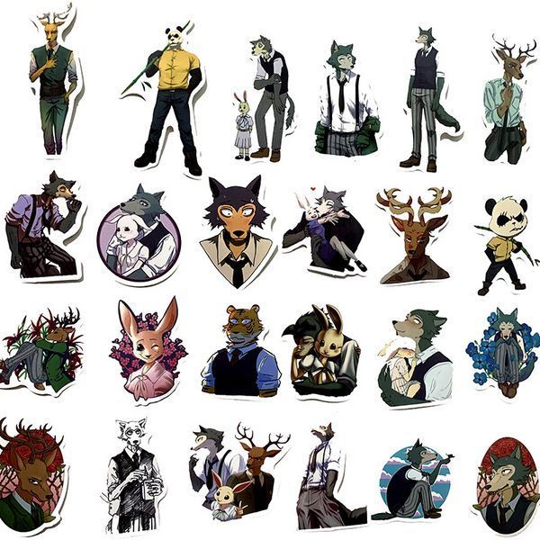 Стикерпак Выдающиеся звери Набор наклеек GeekLand Beastars 50 штук 2881878561 фото