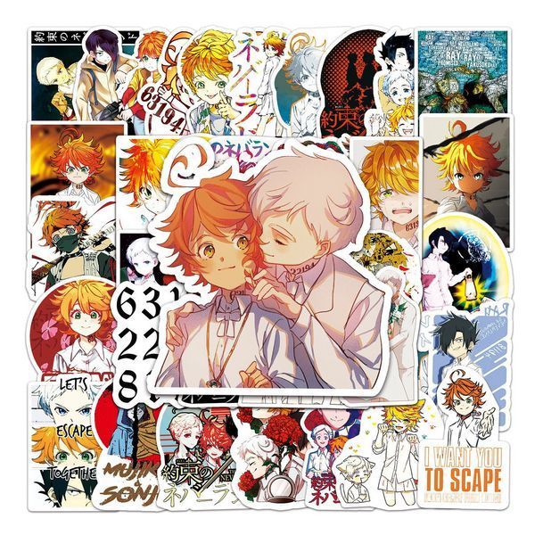 Стікерпак Обіцяний Неверленд Набір наклейок GeekLand The Promised Neverland 50 штук 2881880153 фото