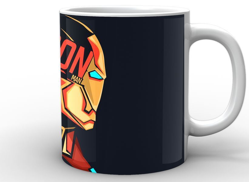 Кружка GeekLand біла Iron Man Залізна Людина фан арт IM.02.059 1757923131 фото