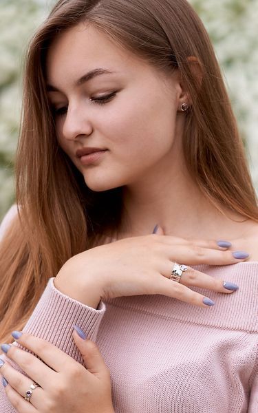 Пусети Цефеїда light amethyst 925 29-11104S01-5037s фото