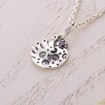Кулон серебряный этнический Дивоптах Amethyst 925 2688820216 фото