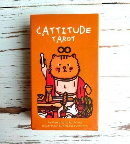 Карты Кошачье Таро Cattitude Tarot 10.2х6 см 2569389045 фото