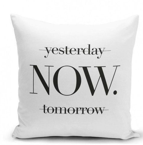 Подушка Yesterday, Now, Tomorrow 35х35см 126897 фото