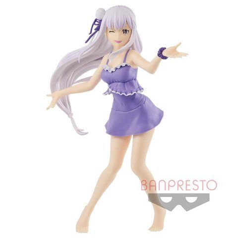 Фигурка Bandai Spirits EXQ Re:Zero Emilia Жизнь в альтернативном мире с нуля Эмилия 22 см B EXQ RZ E 22 B EXQ RZ E 22 фото