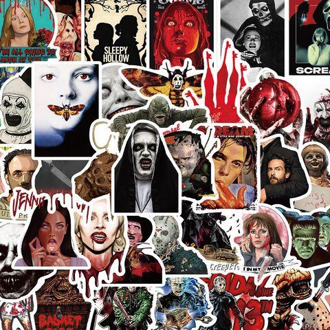 Стікерпак жахи Набір наклейок GeekLand Horrors 100 штук 2881874827 фото