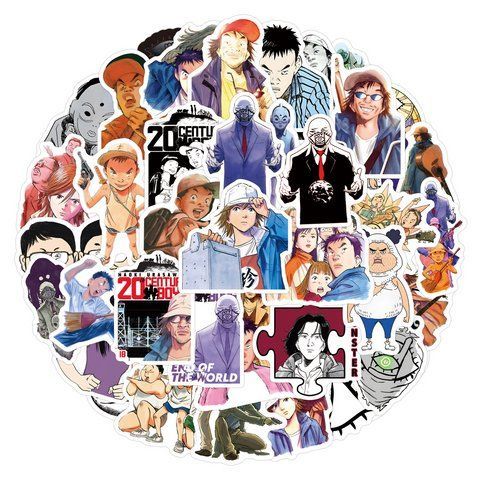 Стикерпак Мальчишки двадцатого века Набор наклеек GeekLand 20th Century Boys 55 штук 2881878543 фото