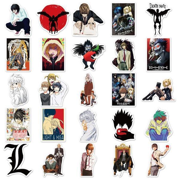 Стикерпак Тетрадь смерти Набор наклеек GeekLand Death Note 50 штук 2881874729 фото