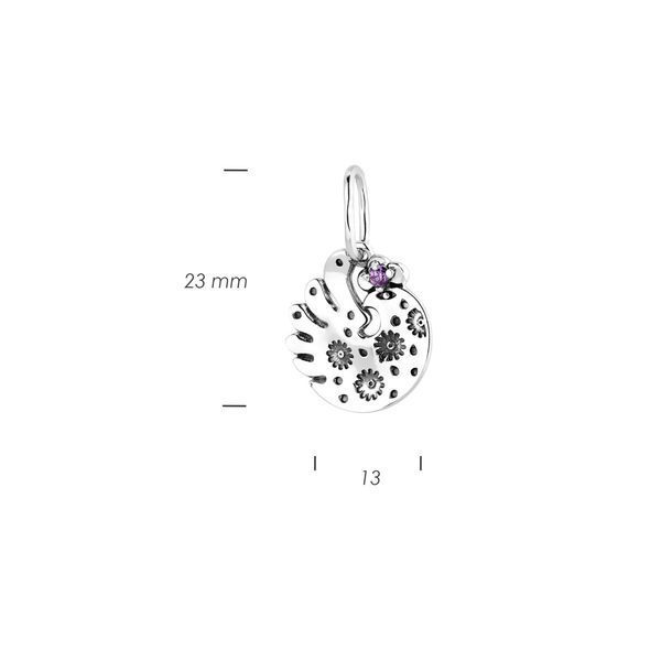 Кулон серебряный этнический Дивоптах Amethyst 925 2688820216 фото