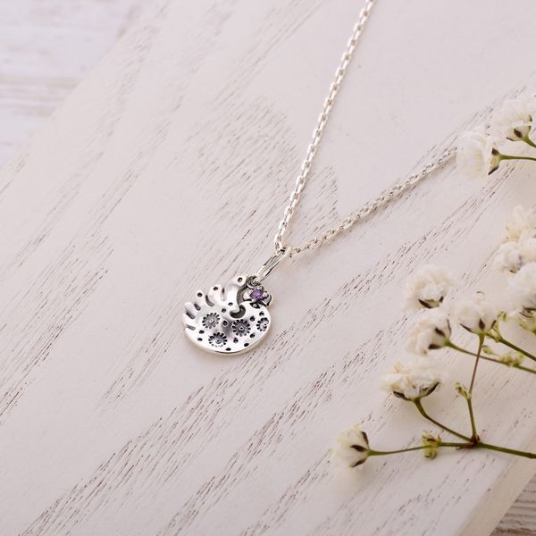 Кулон серебряный этнический Дивоптах Amethyst 925 2688820216 фото