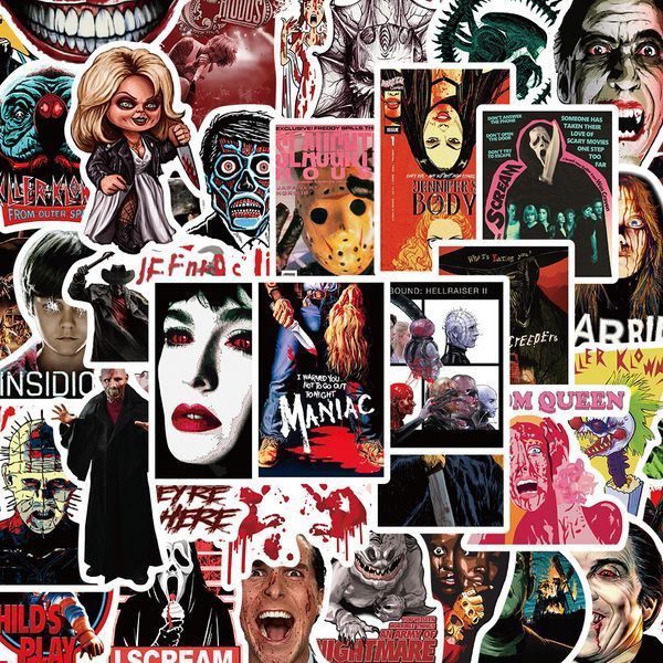 Стикерпак ужасы Набор наклеек GeekLand Horrors 100 штук 2881874827 фото