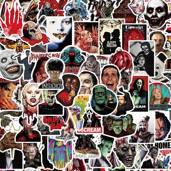 Стикерпак ужасы Набор наклеек GeekLand Horrors 100 штук 2881874827 фото