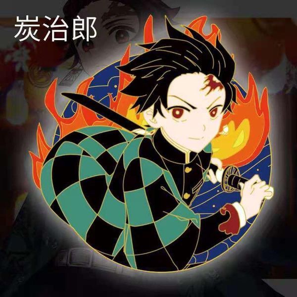 Значок Клинок рассекающий демонов Танджиро Demon Slayer Tanjiro 6 см P DS T 02 2469500385 фото