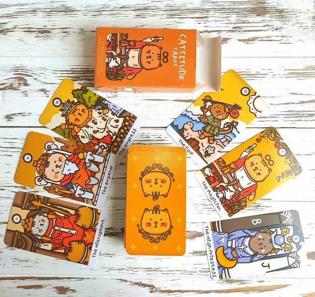 Карти Котяче Таро Cattitude Tarot 10.2х6 см 2569389045 фото