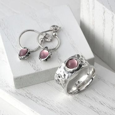 Кольцо серебряное Цефеида light amethyst 6мм 925 18 размер 136-11102S01-5073k фото