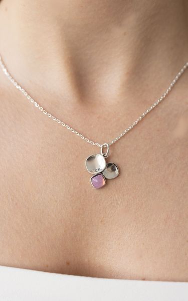 Подвес кулон серебряный Отражение Rose Opal 925 144-S12-5138p фото
