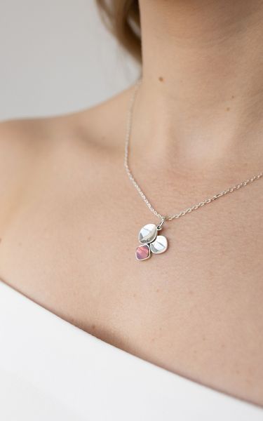 Подвес кулон серебряный Отражение Rose Opal 925 144-S12-5138p фото