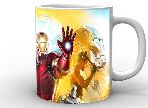 Кружка GeekLand белая Iron Man Железный Человек постер IM.02.060 1757923132 фото