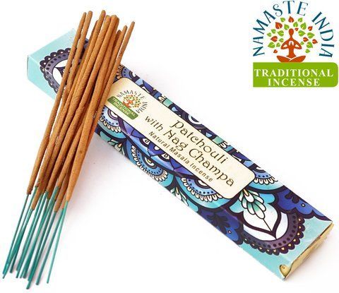 Ароматические палочки Пачули Наг Чампа Namaste India Patchouli Nag Champa 2826884312 фото