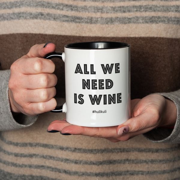 Чашка "All we need is wine", англійська HK-kr-03 фото