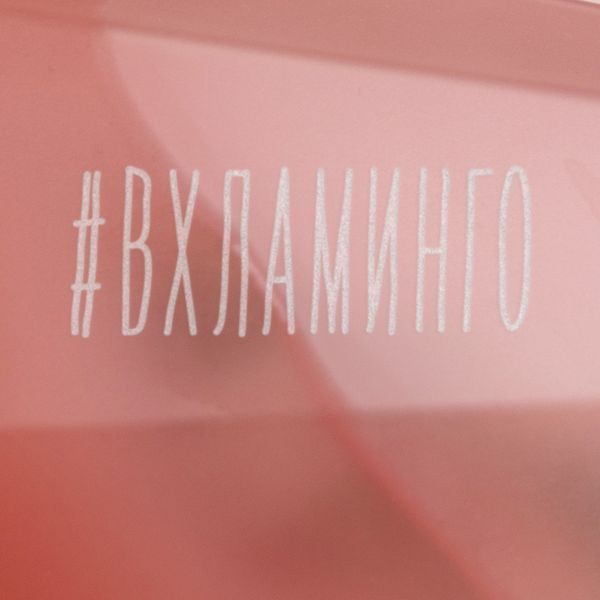 Келих "#ВХЛАМИНГО" рожевий діамант, російська BD-PINK-15 фото